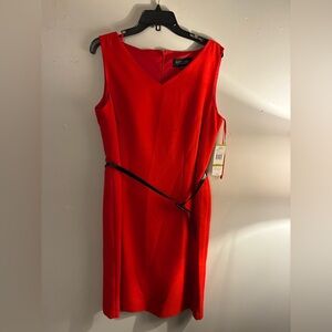 Evan Picone Black Label Dress | Size 14 | NWT | Belted Sheath Dress | $70 Retail